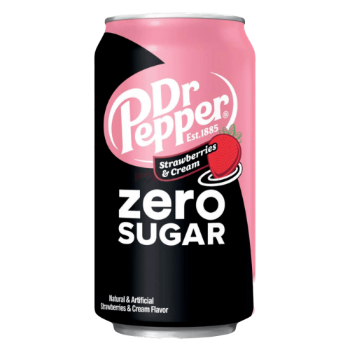 Dr Pepper Strawberry and Cream Zero Sugar (355 mL)