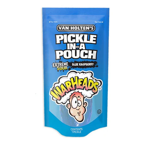 Van Holten's Jumbo Pickle Warheads Sour Blue Raspberry 5oz