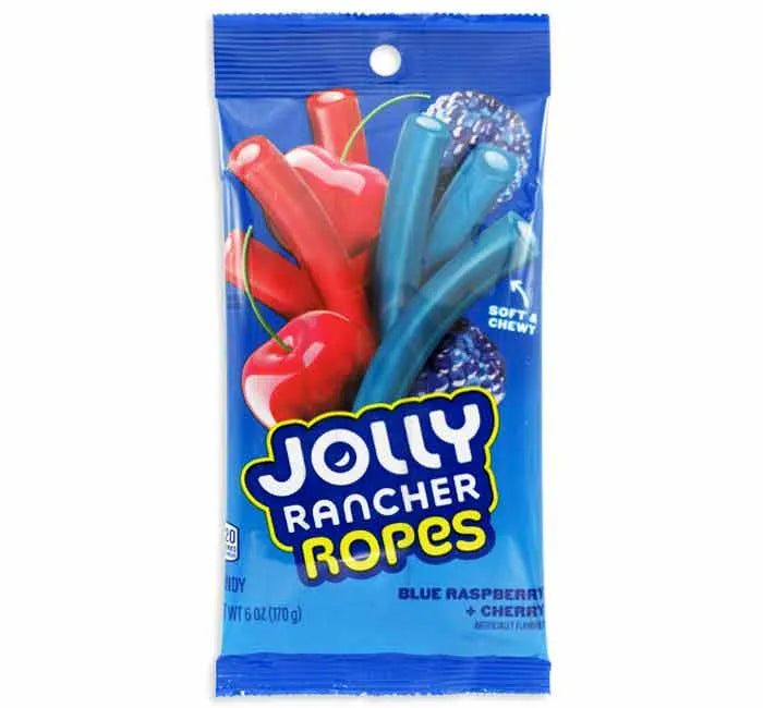 Jolly Rancher Ropes Blue Raspberry & Cherry (170g)