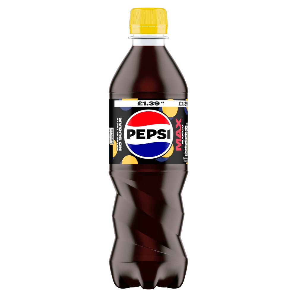 Pepsi Max Mango No Sugar (500ml): UK
