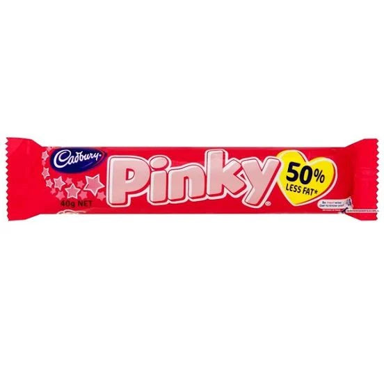 Cadbury Pinky Marshmallow & Caramel Covered in Milk Chocolate (40g): UK
