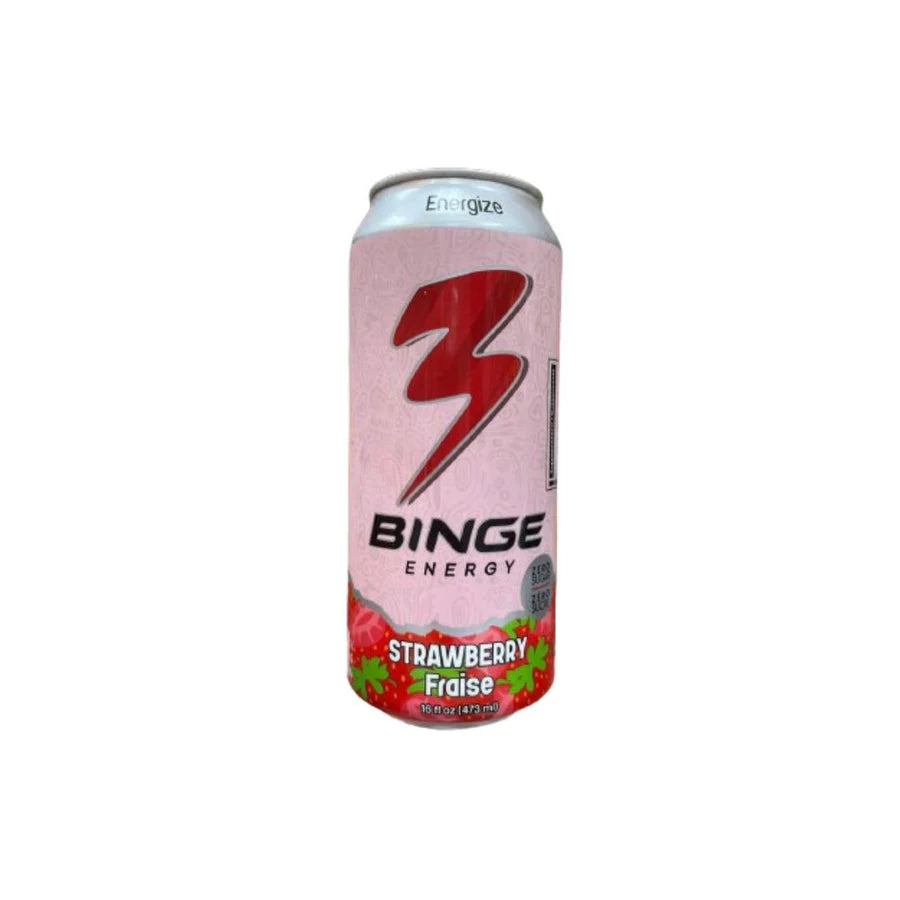 Binge Strawberry Energy Drink (473ml): USA