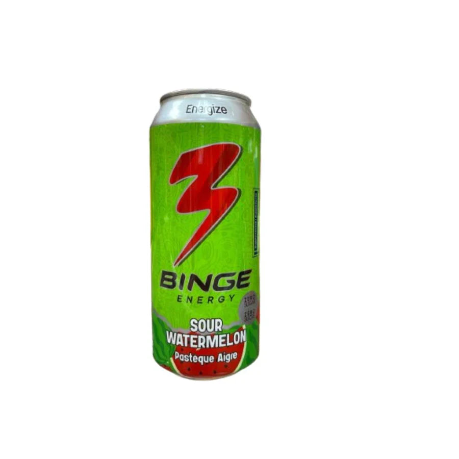 Binge Sour Watermelon Energy Drink (473ml): USA