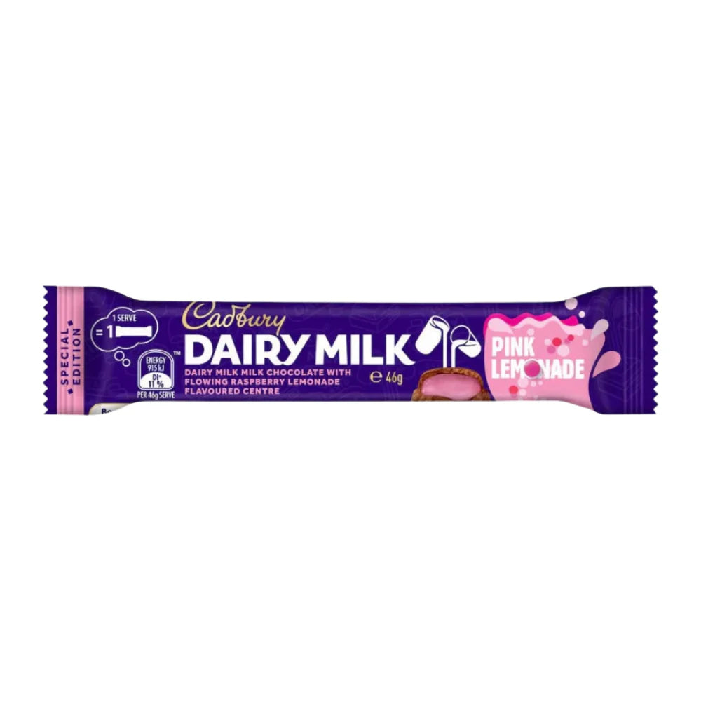 Cadbury Dairy Milk Pink Lemonade (46g): Australia