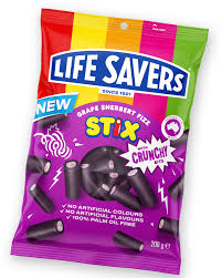 Lifesavers Grape Sherbert Fizz Stix (200g): Australia
