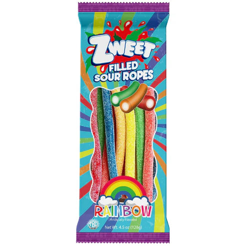 Zweet Sour Ropes Filled Rainbow (Halal & Kosher Certified) 4.5oz