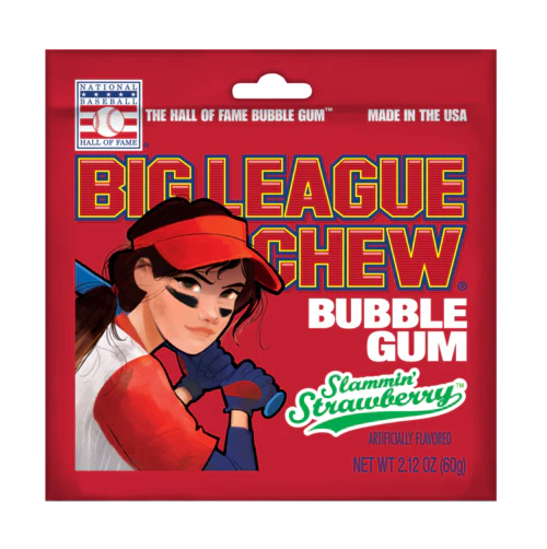 Big League Chew Slammin' Strawberry (60g)