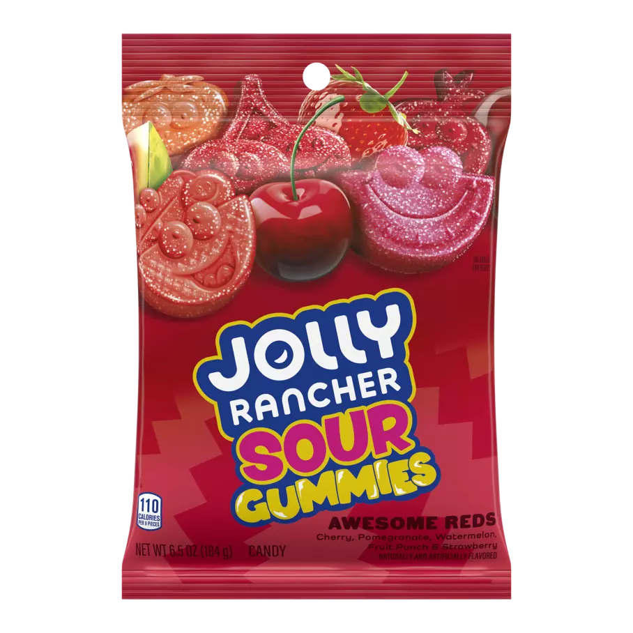 Jolly Rancher Sour Gummies Awesome Reds (96g)
