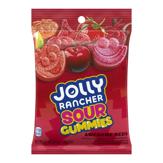 Jolly Rancher Sour Gummies Awesome Reds (96g)