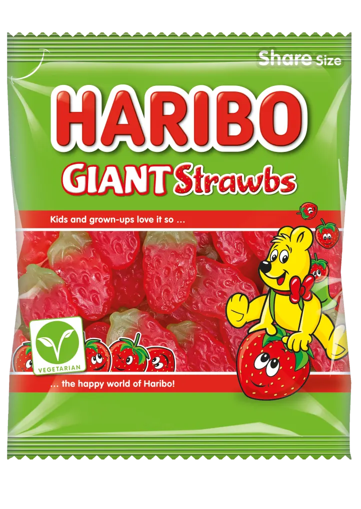 Haribo Giant Strawbs (154g): Germany