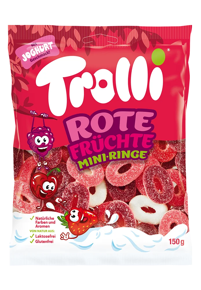 Trolli Rote Fruchte Mini-Ringe (150g): Germany