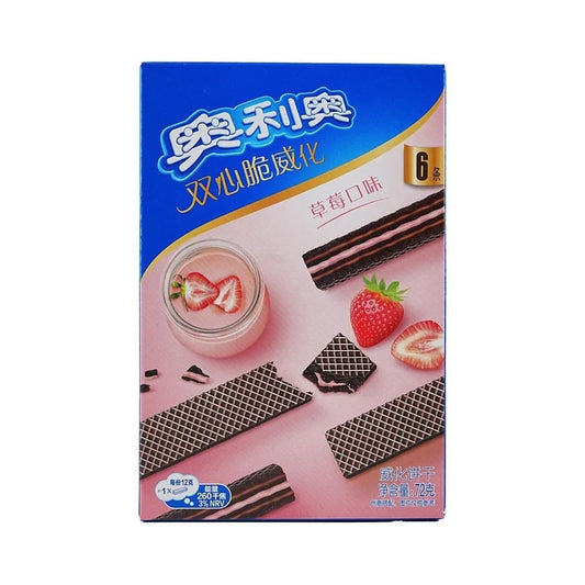 Oreo Double Heart Crispy Wafer Strawberry Flavor (72g): China