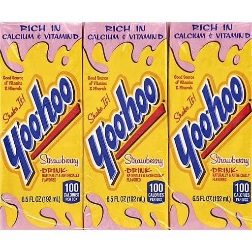 Yoohoo Strawberry 3 Pack (192 ml each): USA