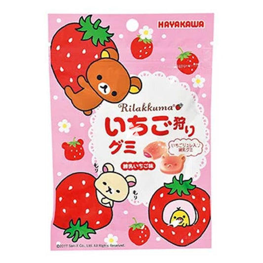 Hayakawa Rilakkuma Strawberry Gummy (40g): Japan