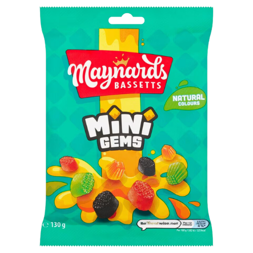 Maynards Bassetts Mini Gems (130g): UK