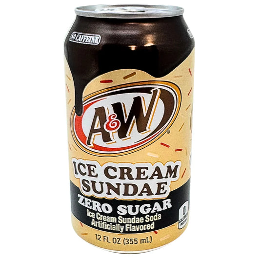 A&W Ice Cream Sundae Zero Sugar (355ml): USA