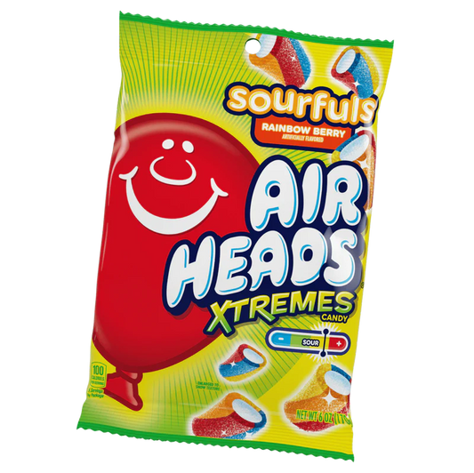 Airheads Xtremes Sourfuls Rainbow Berry Candy (170g)