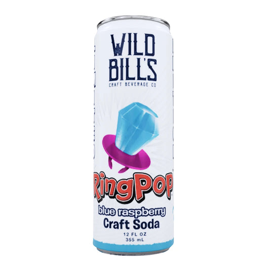 Wild Bill's Ring Pop Blue Raspberry Craft Soda (355ml): USA