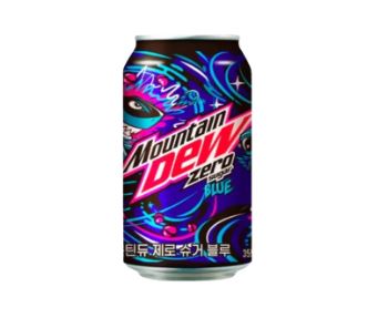 Mountain Dew Blue Zero Sugar (355mL): Korea