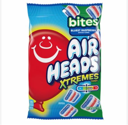 Airheads Xtremes Bites Bluest Raspberry Candy (170g)