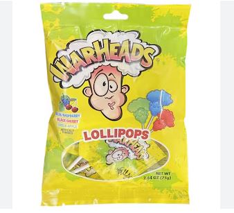 Warheads Lollipops (75g)