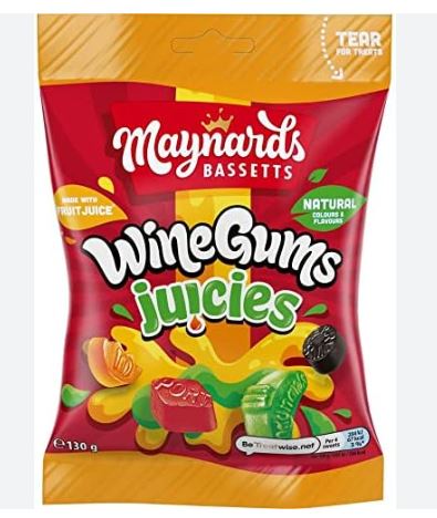 Maynards Wine Gums Juices (130g): UK