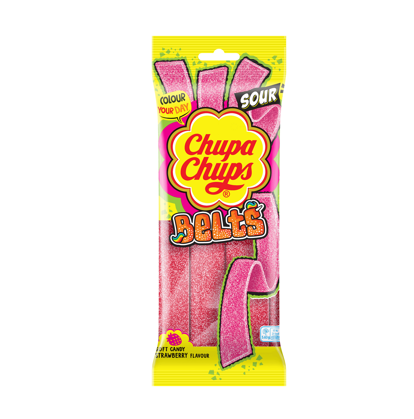 Chupa Chups Sour Strawberry Belts (90g): UK