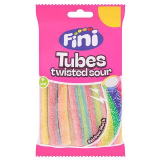 Fini Tubes Twisted Sour Rainbow Shack (140g): UK