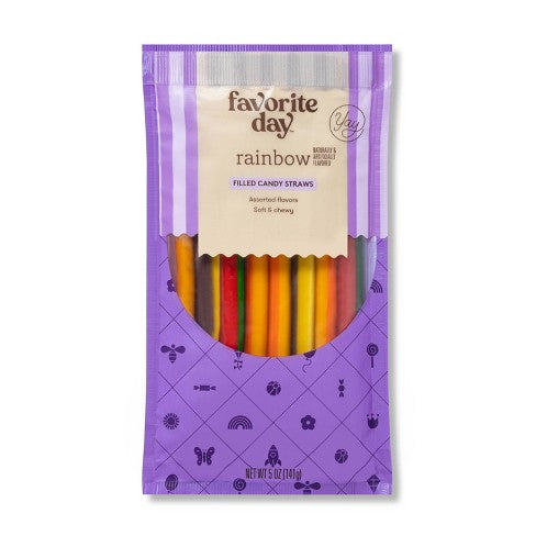 Favourite Day Rainbow Filled Straws (141g)