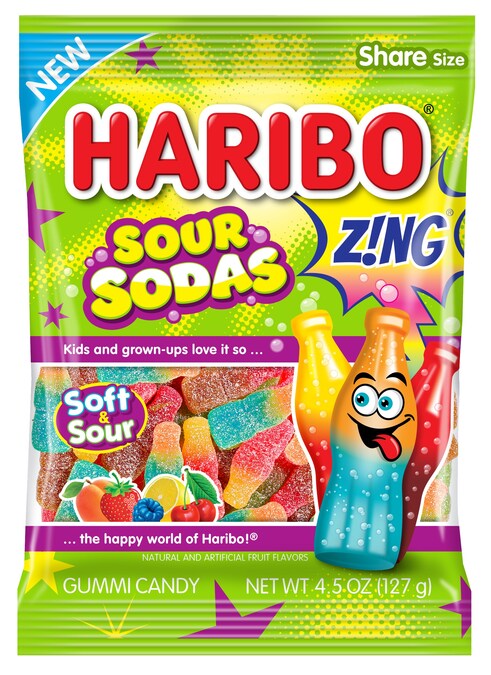 Haribo Sour Sodas Zing (127g): USA
