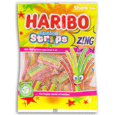 Haribo Rainbow Strips (130g): UK