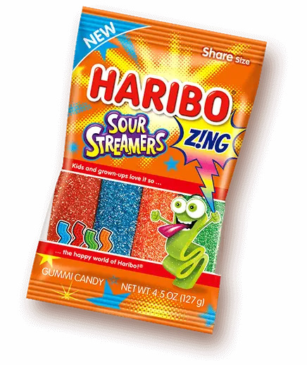 Streamer Candy Haribo Sour Streamers (127g) – Ed's in Brookswood