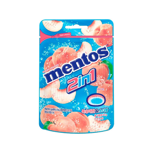 Mentos 2in1 Peach Soda (45g): Korea