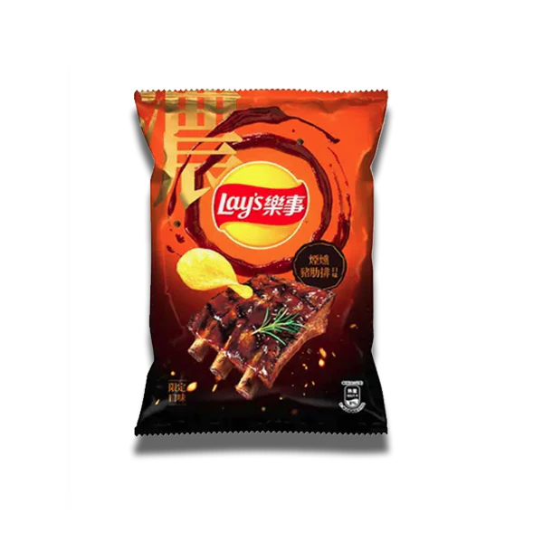 Lays Chips Smoky Pork Ribs Flavor (34g): Taiwan