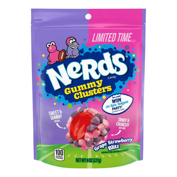 Nerds Gummy Clusters Grape Strawberry Blitz (227g)