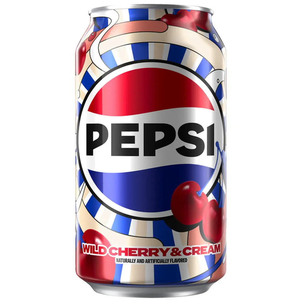 Pepsi Wild Cherry & Cream (355ml): USA