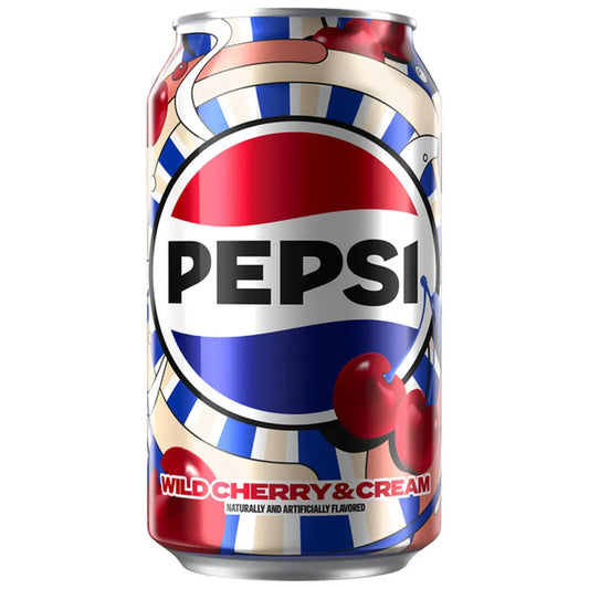Pepsi Wild Cherry & Cream (355ml): USA