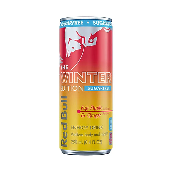 Redbull Fuji Apple & Ginger Sugarfree (250ml): USA