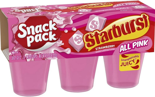 Snack Pack Starburst Pink Pudding (552g)