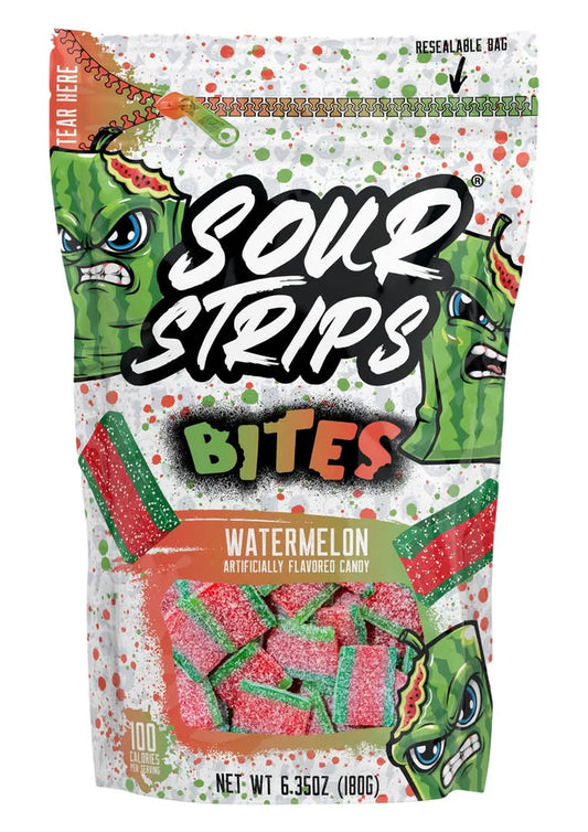 Sour Strips Bites Watermelon Flavor (180g): USA