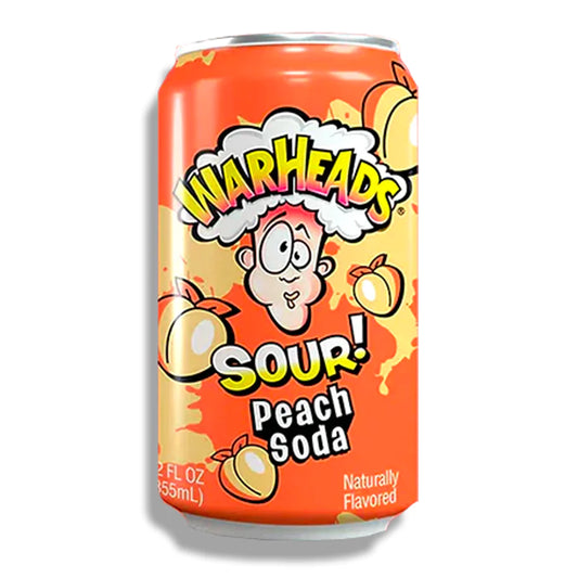 Warheads Sour Peach Soda (355mL)