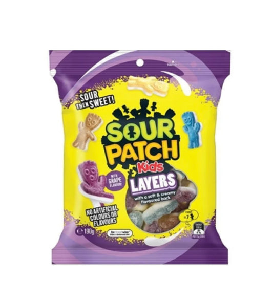 Sour Patch Kids Layers Grape (190g): Australia