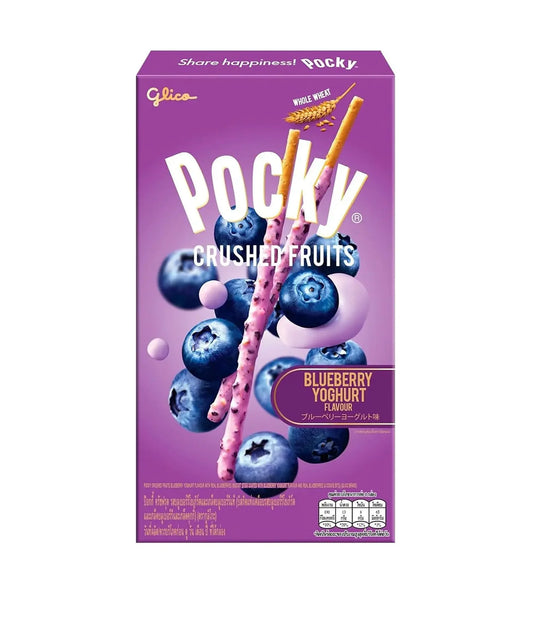 Pocky Crushed Fruits Blueberry Yogurt Flavour (38g): Thailand