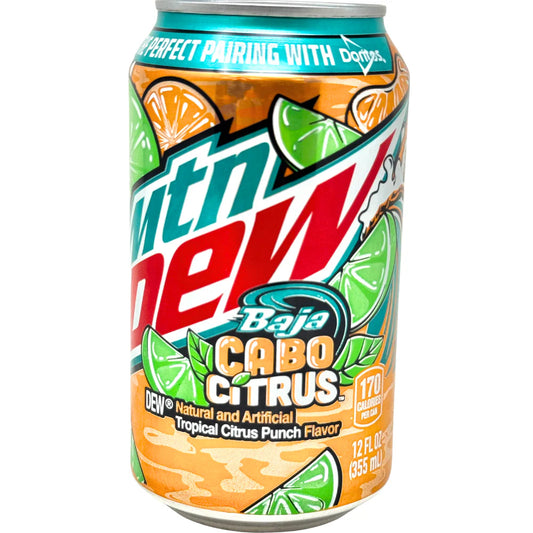 Mountain Dew Baja Cabo Citrus (355ml): USA