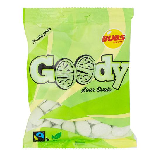 Bubs Goody Sour Ovals Fruity Pear (90g): Sweden