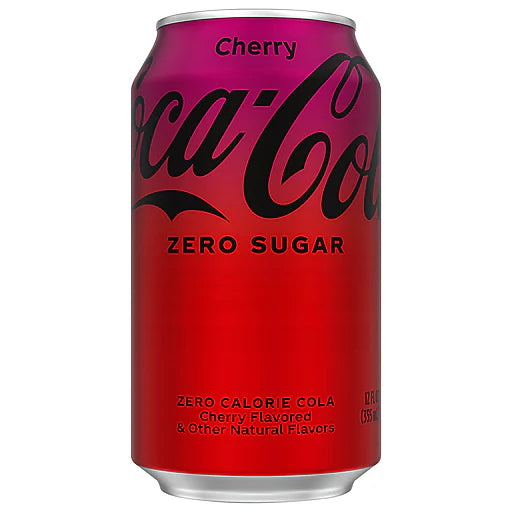 Coca Cola Zero Sugar Cherry (355ml): USA