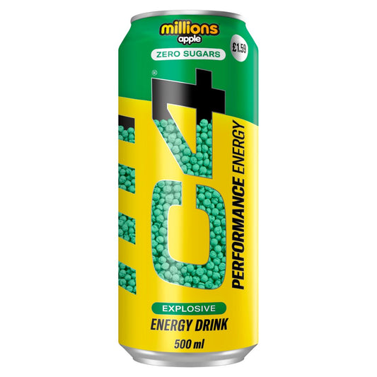 C4 Zero Sugars Millions Apple Energy Drink (500ml): UK