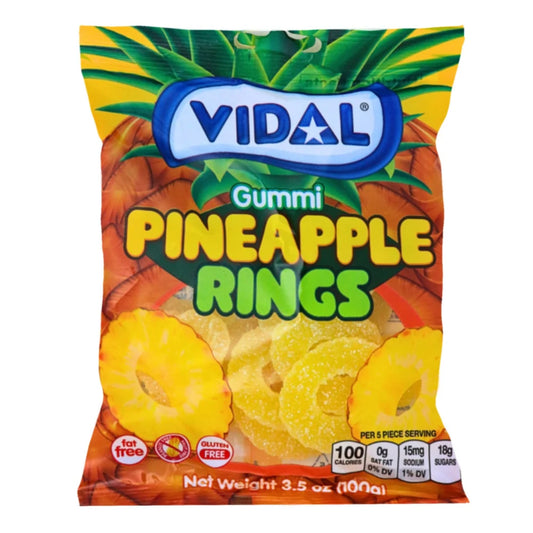 Vidal Pineapple Rings (100g)