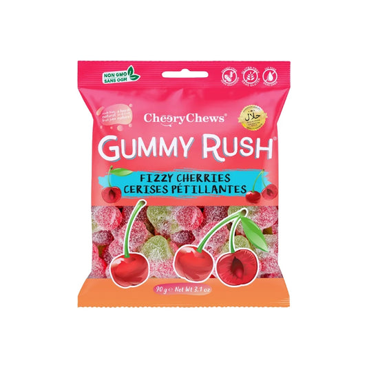 Cheery Chews Gummy Rush Fizzy Cherries (90g)