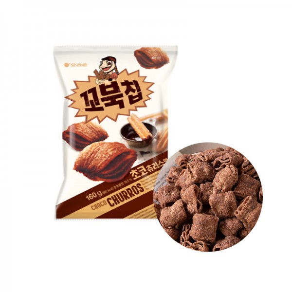 Kkobuk Chips Choco Churro (80g): Korea